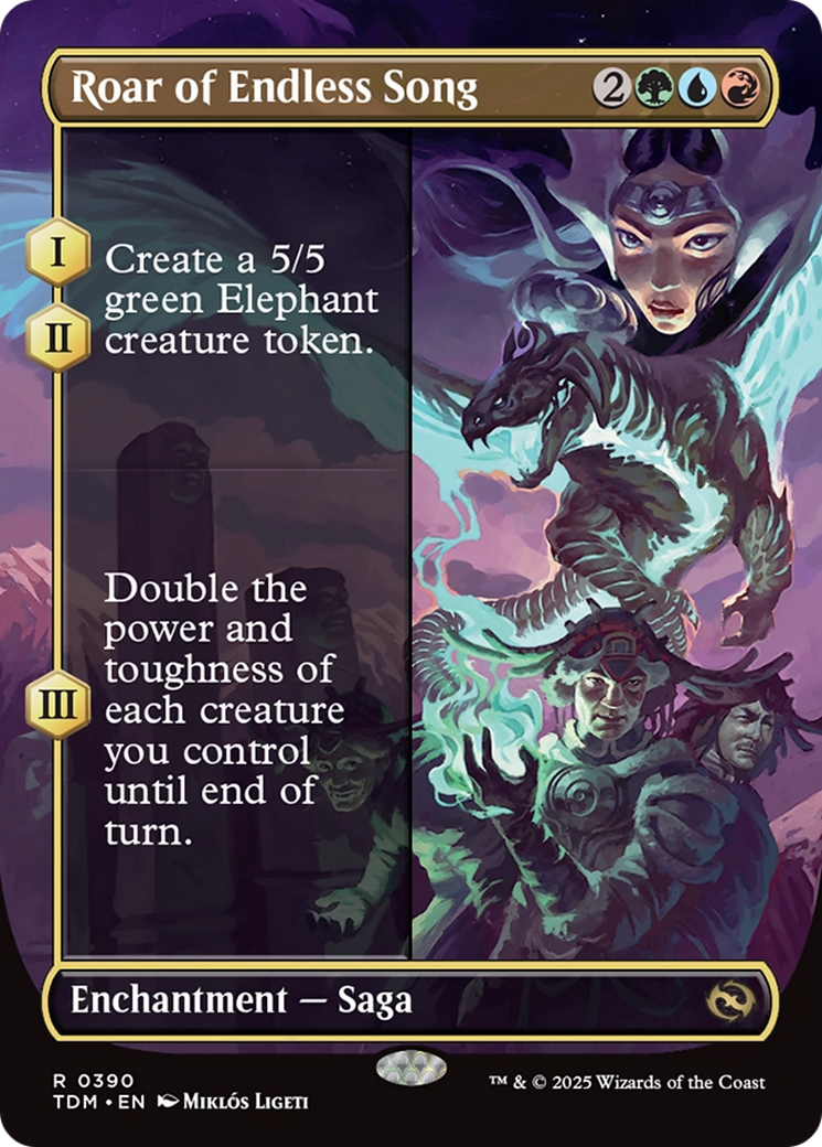 Roar of Endless Song (Borderless) [Tarkir: Dragonstorm] | Odin's Place