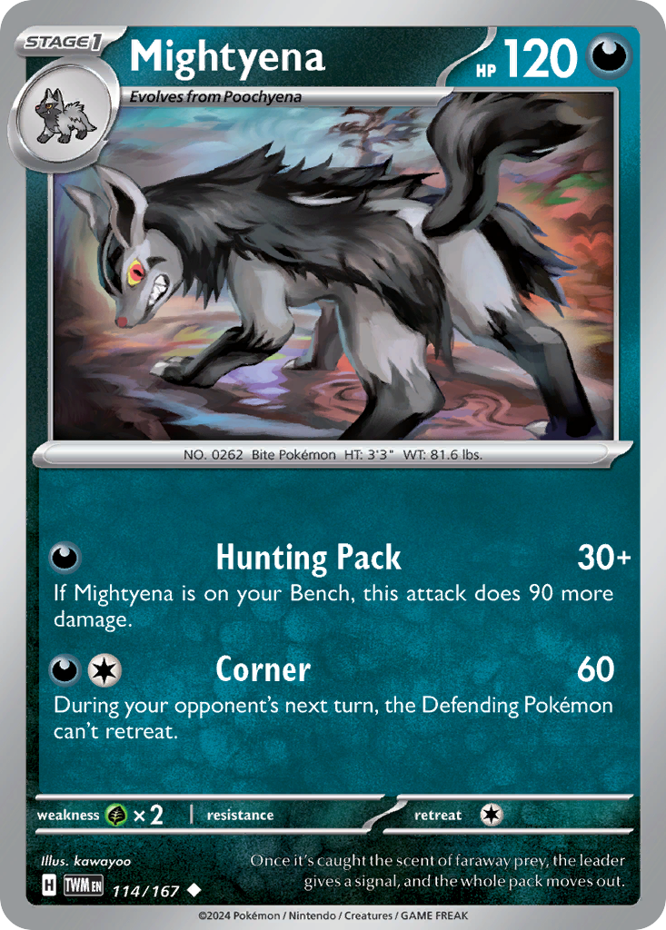 Mightyena (114/167) [Scarlet & Violet: Twilight Masquerade] | Odin's Place