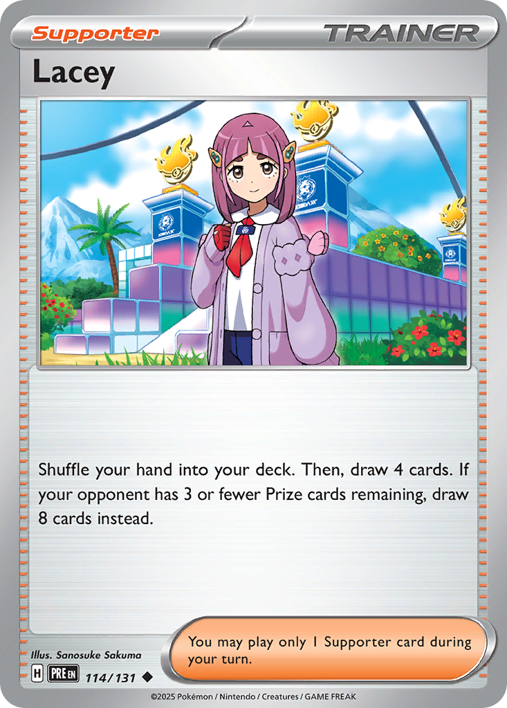 Lacey (114/131) (Poke Ball Pattern) [Scarlet & Violet: Prismatic Evolutions] | Odin's Place