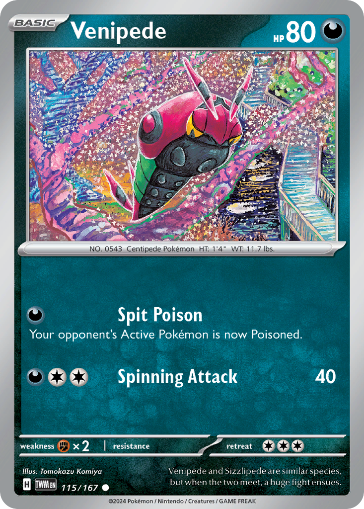Venipede (115/167) [Scarlet & Violet: Twilight Masquerade] | Odin's Place