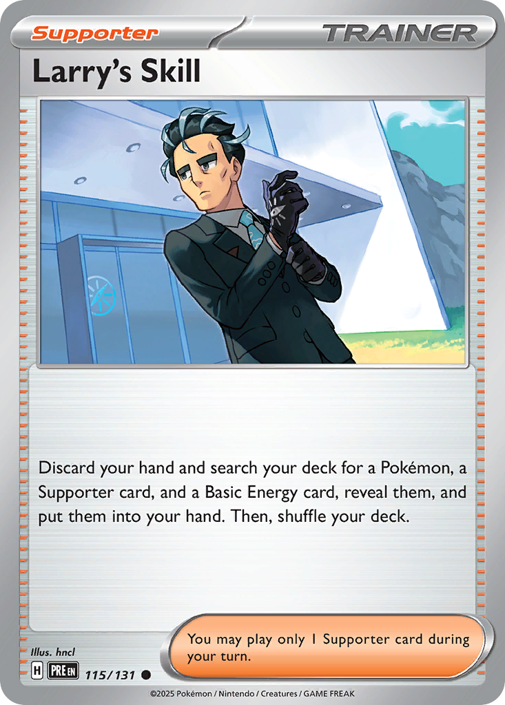Larry's Skill (115/131) (Poke Ball Pattern) [Scarlet & Violet: Prismatic Evolutions] | Odin's Place
