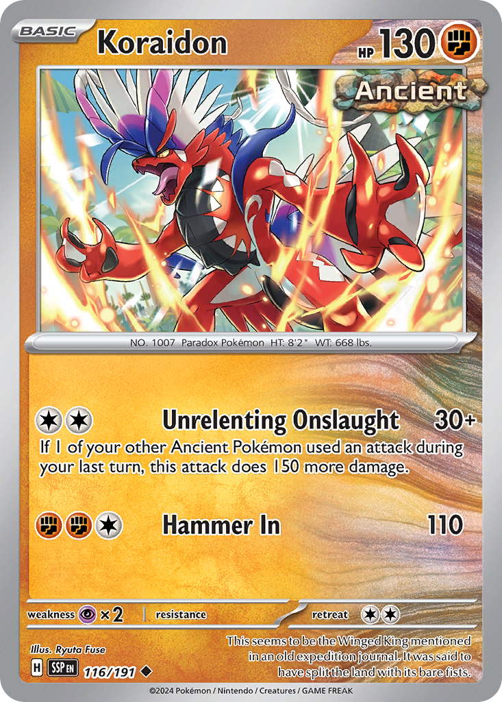 Koraidon (116/191) [Scarlet & Violet: Surging Sparks] | Odin's Place
