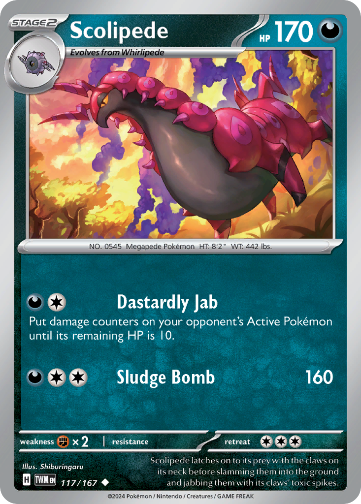 Scolipede (117/167) [Scarlet & Violet: Twilight Masquerade] | Odin's Place