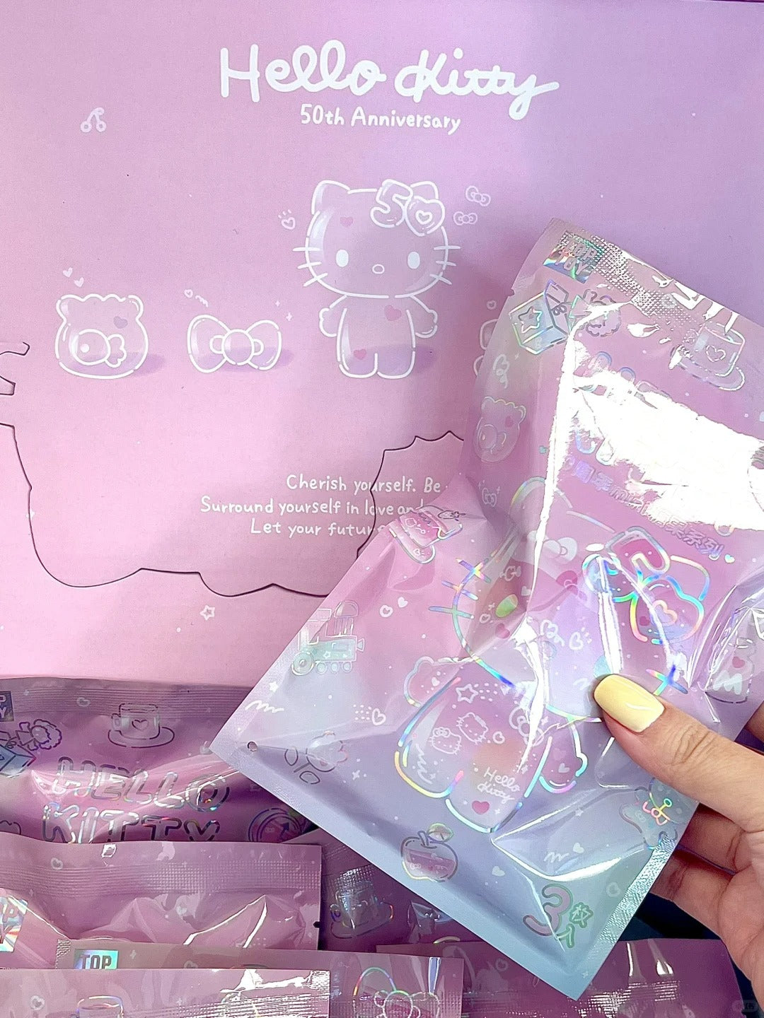 Hello Kitty 50th Anniversary mini doll blind bag (3 pcs in a bag) | Odin's Place