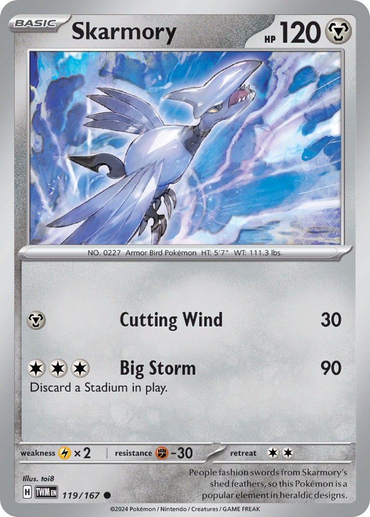 Skarmory (119/167) [Scarlet & Violet: Twilight Masquerade] | Odin's Place
