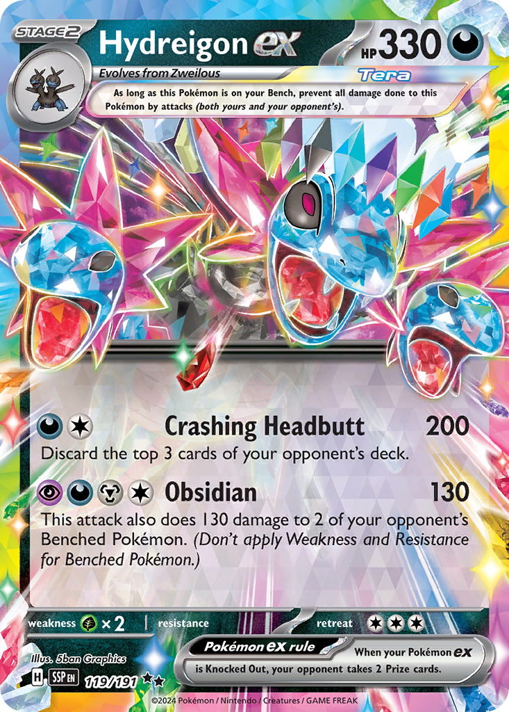 Hydreigon ex (119/191) [Scarlet & Violet: Surging Sparks] | Odin's Place