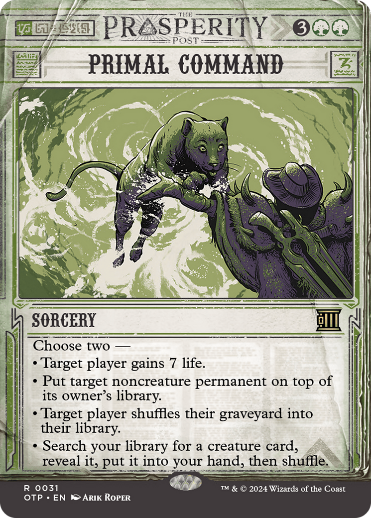 Primal Command [Outlaws of Thunder Junction: Breaking News] | Odin's Place