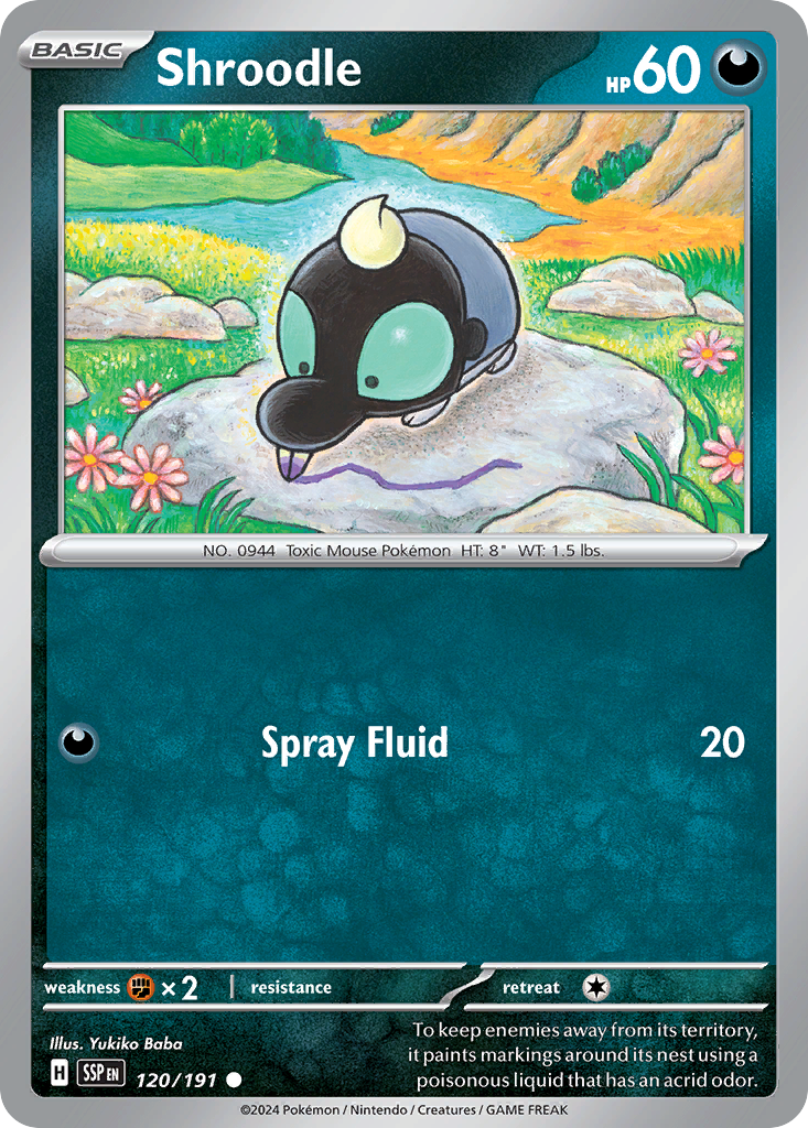 Shroodle (120/191) [Scarlet & Violet: Surging Sparks] | Odin's Place