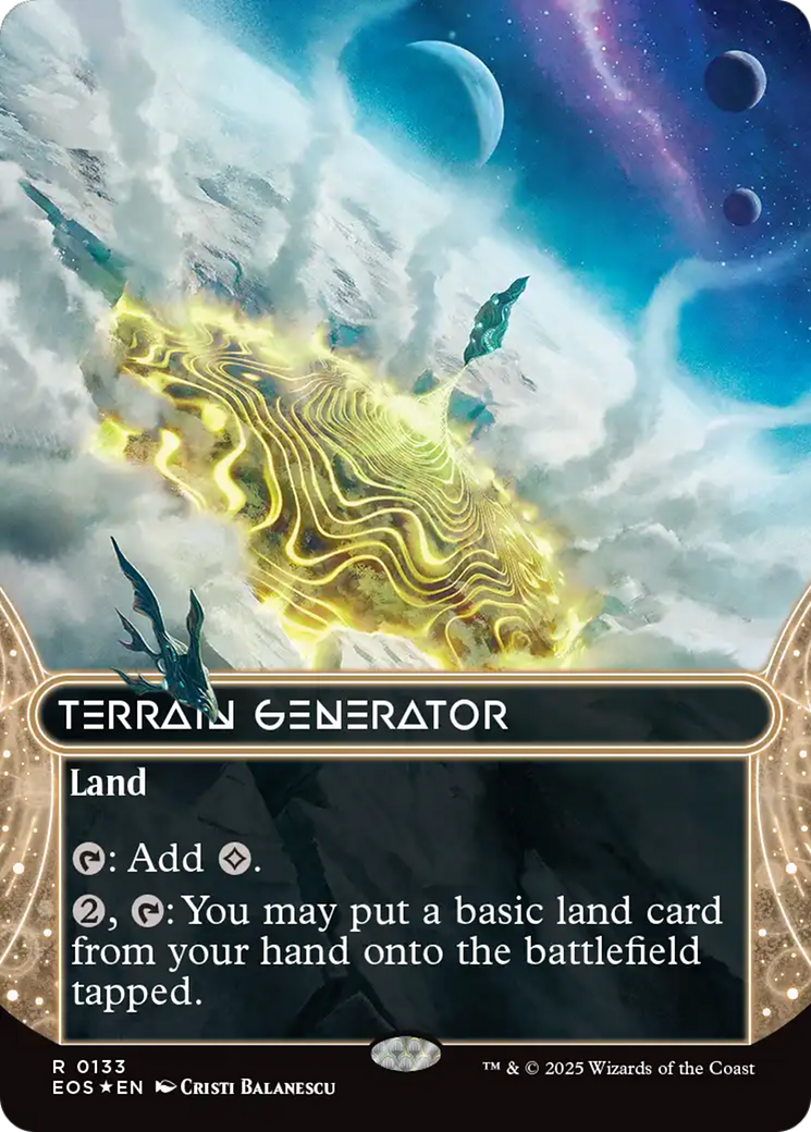 Terrain Generator (0133) (Borderless) (Galaxy Foil) [Edge of Eternities: Stellar Sights] | Odin's Place