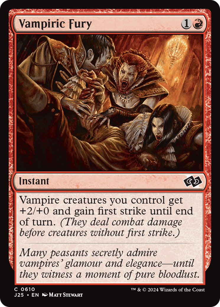Vampiric Fury [Foundations Jumpstart] | Odin's Place