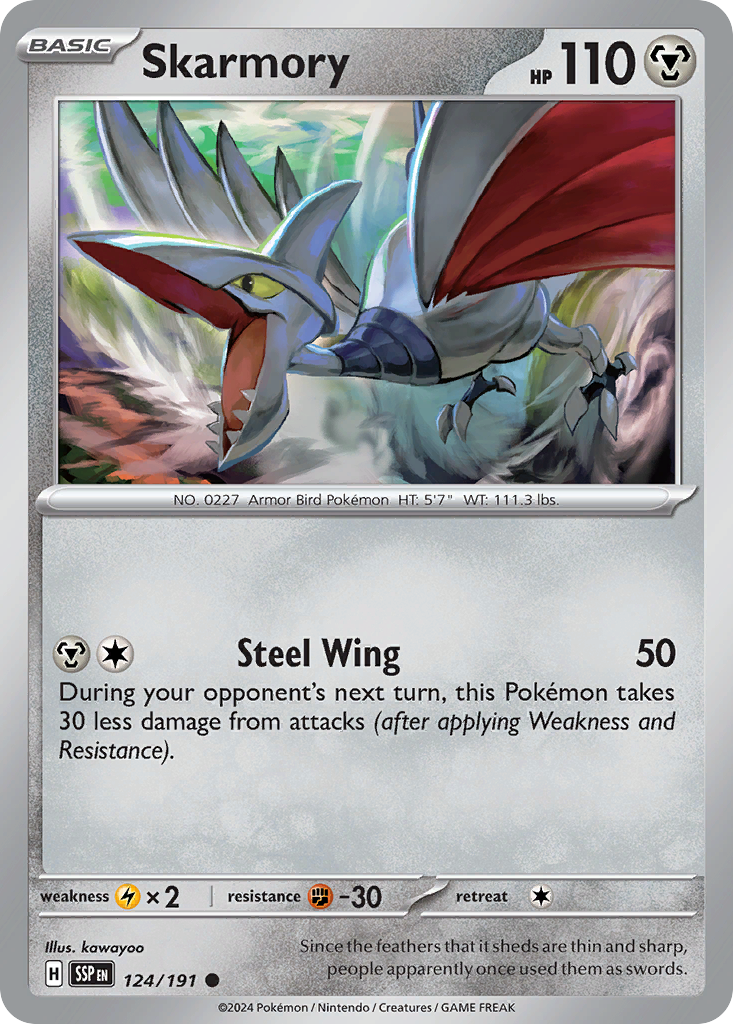 Skarmory (124/191) [Scarlet & Violet: Surging Sparks] | Odin's Place