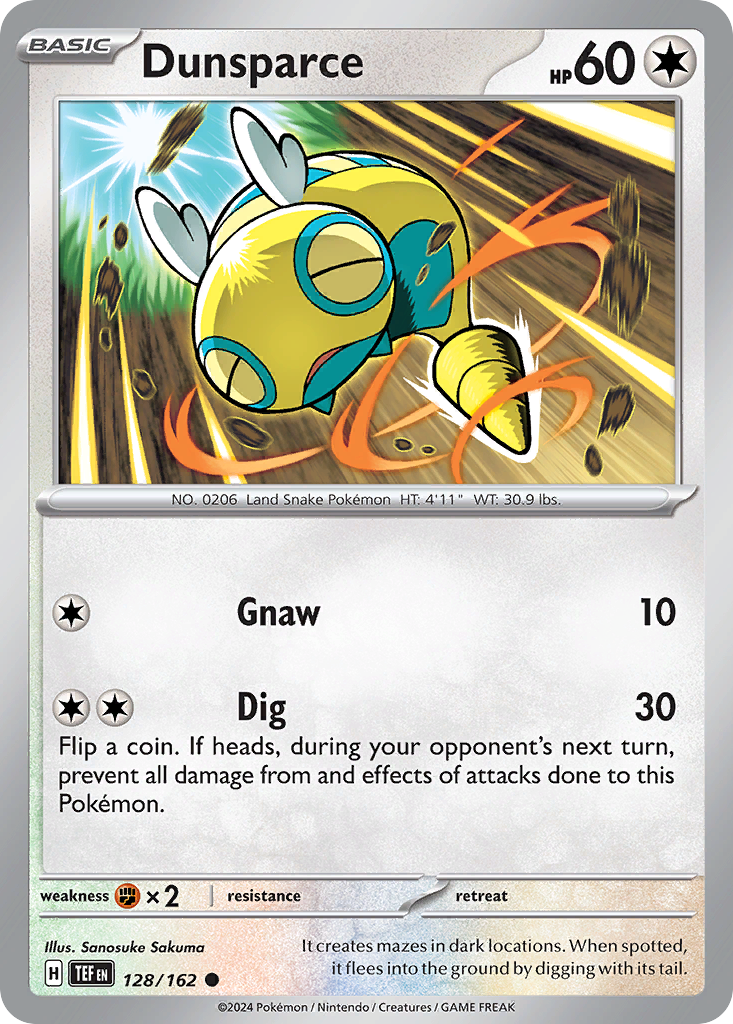 Dunsparce (128/162) [Scarlet & Violet: Temporal Forces] | Odin's Place