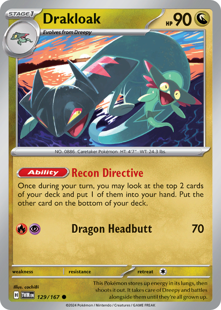 Drakloak (129/167) [Scarlet & Violet: Twilight Masquerade] | Odin's Place