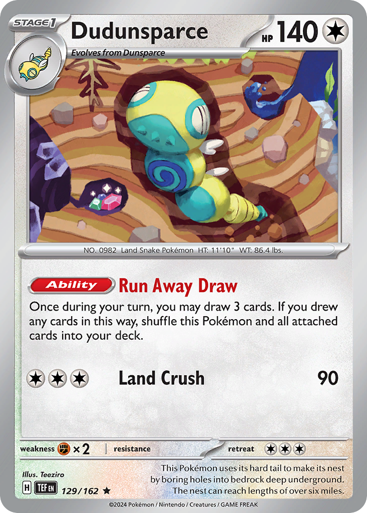 Dudunsparce (129/162) [Scarlet & Violet: Temporal Forces] | Odin's Place