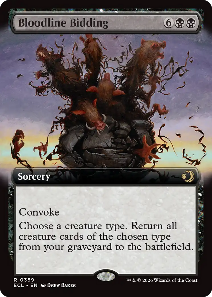 Bloodline Bidding (Extended Art) [Lorwyn Eclipsed] | Odin's Place