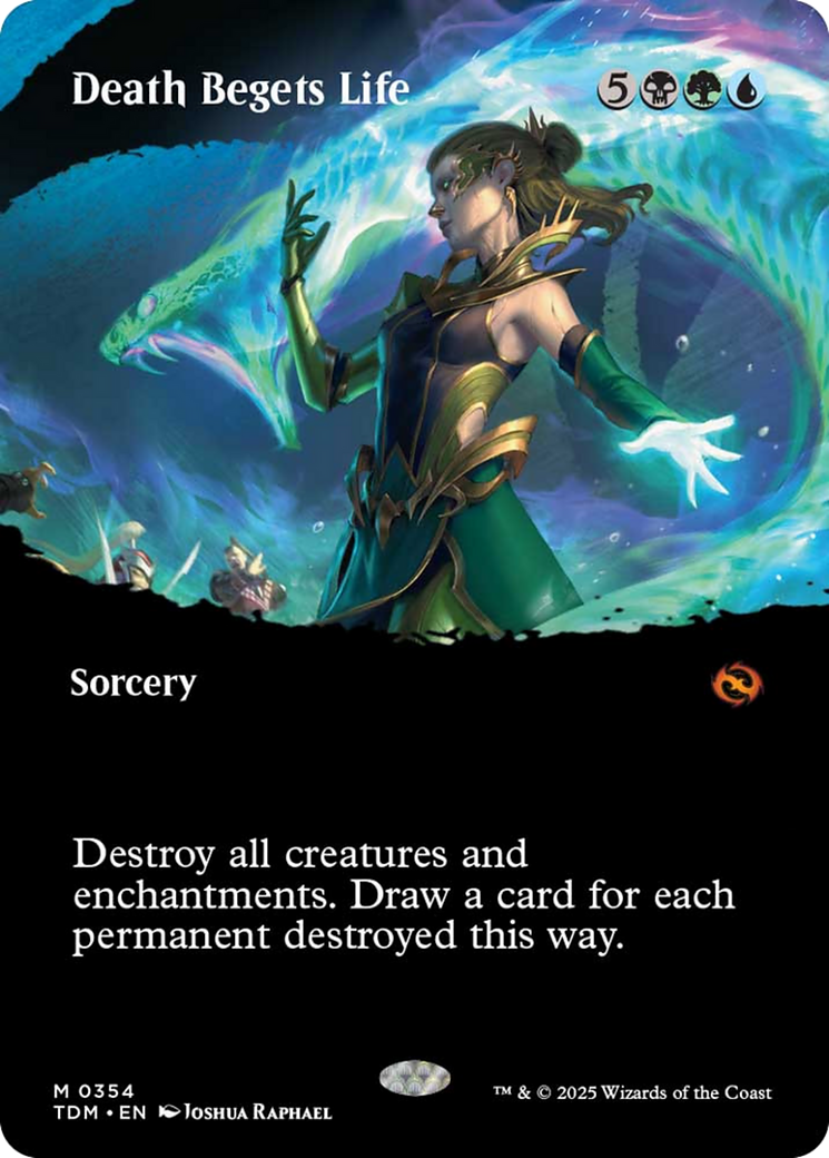 Death Begets Life (Borderless) [Tarkir: Dragonstorm] | Odin's Place