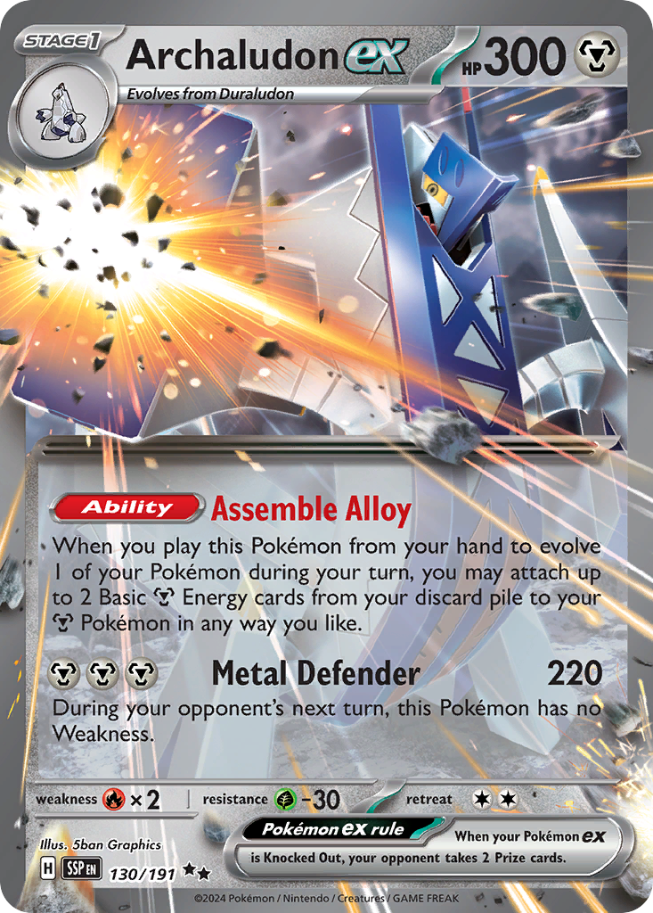 Archaludon ex (130/191) [Scarlet & Violet: Surging Sparks] | Odin's Place