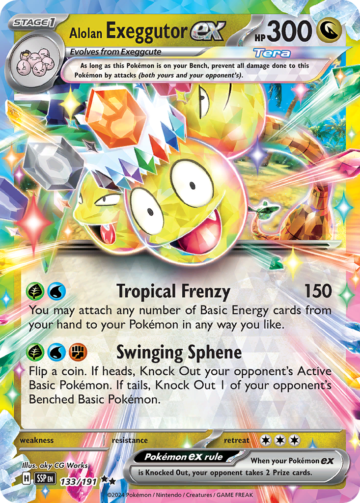Alolan Exeggutor ex (133/191) [Scarlet & Violet: Surging Sparks] | Odin's Place