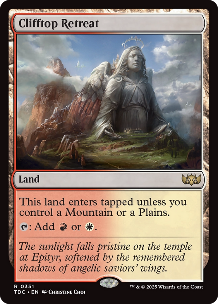 Clifftop Retreat [Tarkir: Dragonstorm Commander] | Odin's Place