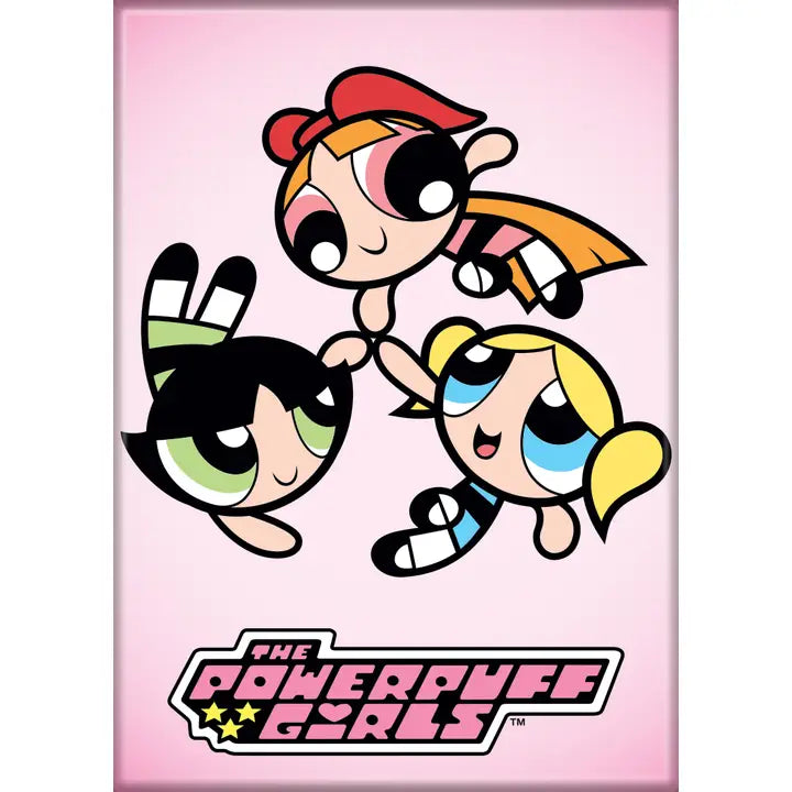 Powerpuff Girls Group in Circle Magnet Magnets 2.5" X 3.5" | Odin's Place