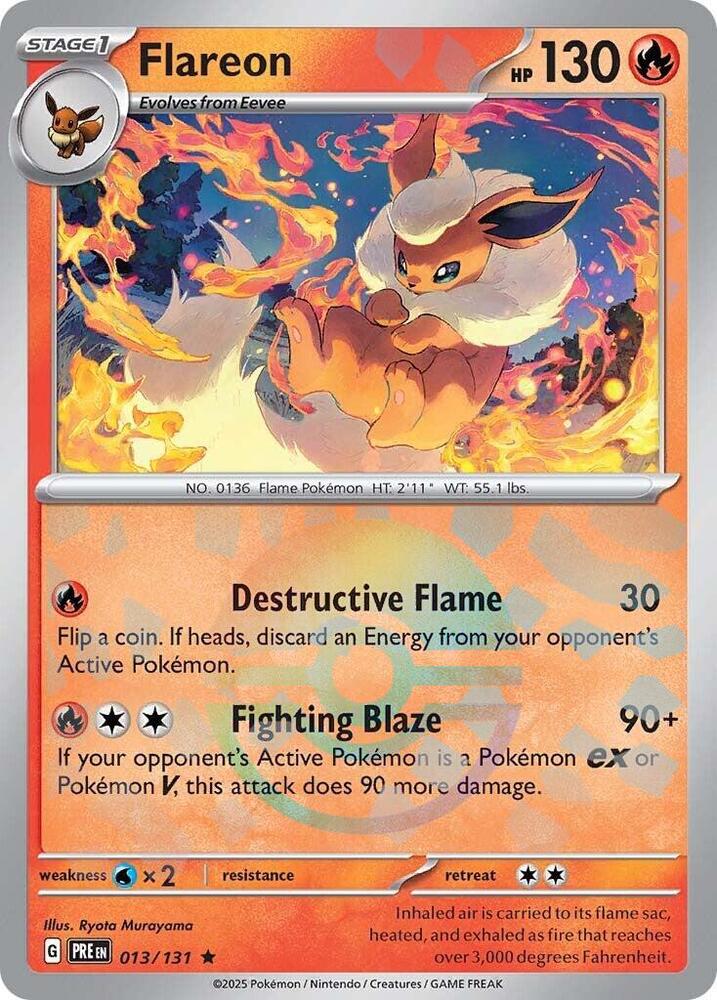 Flareon (013/131) (Poke Ball Pattern) [Scarlet & Violet: Prismatic Evolutions] | Odin's Place