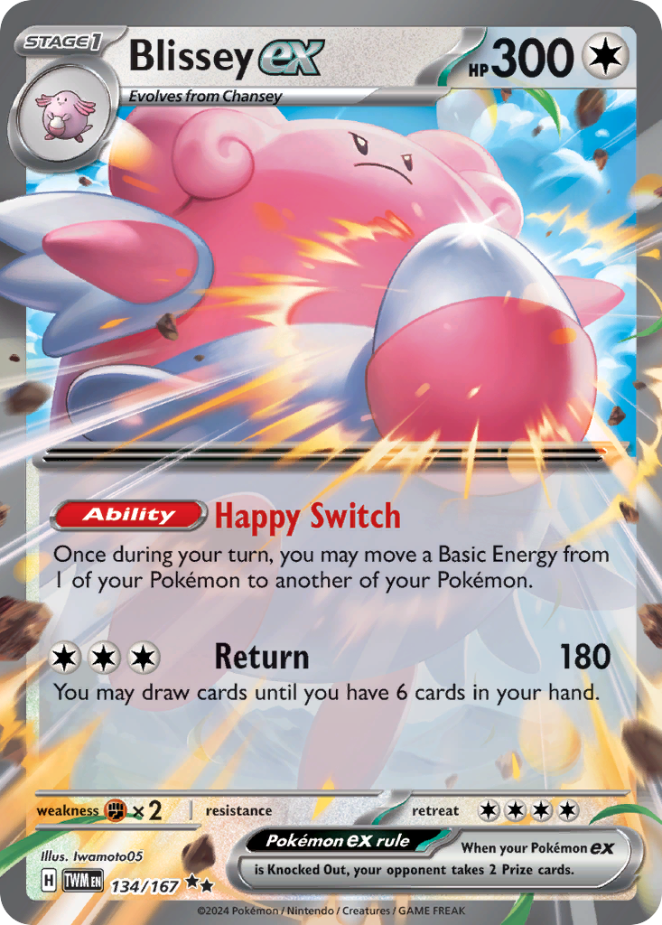 Blissey ex (134/167) [Scarlet & Violet: Twilight Masquerade] | Odin's Place