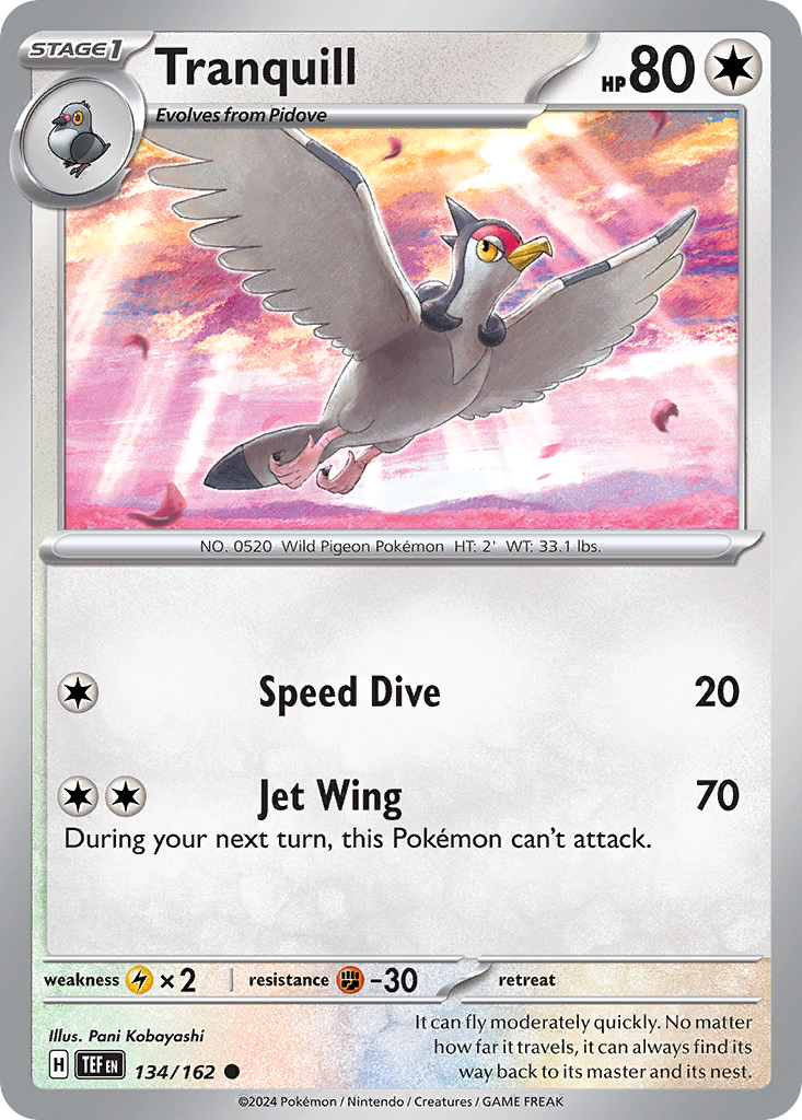 Tranquill (134/162) [Scarlet & Violet: Temporal Forces] | Odin's Place