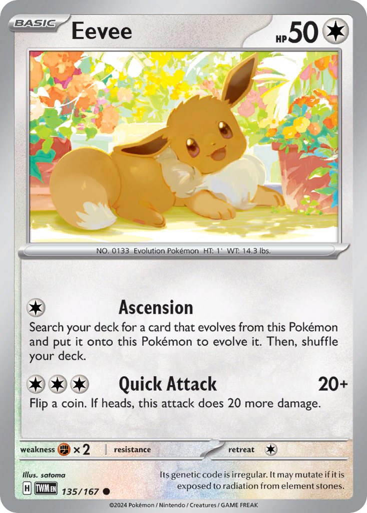 Eevee (135/167) [Scarlet & Violet: Twilight Masquerade] | Odin's Place
