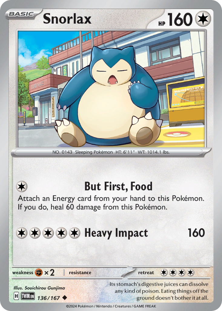 Snorlax (136/167) [Scarlet & Violet: Twilight Masquerade] | Odin's Place