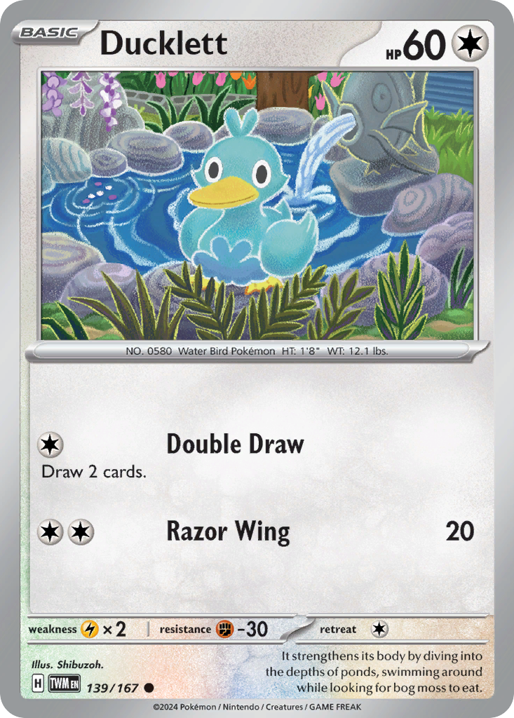 Ducklett (139/167) [Scarlet & Violet: Twilight Masquerade] | Odin's Place