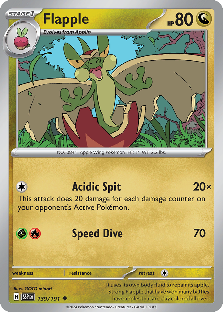 Flapple (139/191) [Scarlet & Violet: Surging Sparks] | Odin's Place