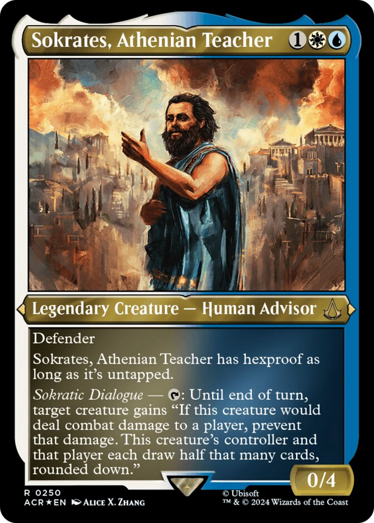Sokrates, Athenian Teacher (Foil Etched) [Assassin's Creed] | Odin's Place