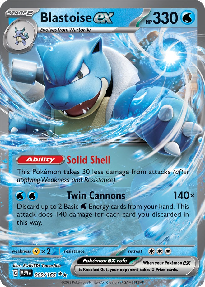 Blastoise ex (009/165) (Jumbo Card) [Scarlet & Violet: Obsidian Flames] | Odin's Place