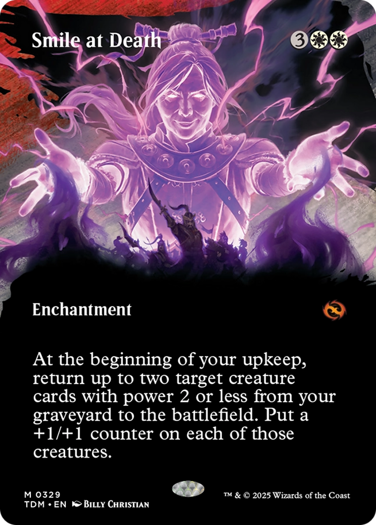 Smile at Death (Borderless) [Tarkir: Dragonstorm] | Odin's Place