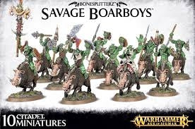 Image for Warhammer: Age of Sigmar - Bonesplitterz Savage Boarboys - Warhammer Box Sets | Odin's Place