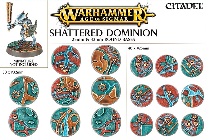 Image for Warhammer: Age of Sigmar - Shattered Dominion 65mm & 40mm Round Bases - Warhammer Box Sets | Odin's Place
