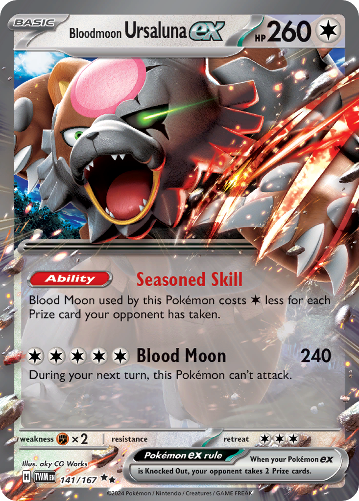 Bloodmoon Ursaluna ex (141/167) [Scarlet & Violet: Twilight Masquerade] | Odin's Place