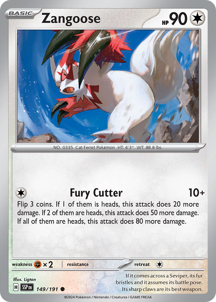 Zangoose (149/191) [Scarlet & Violet: Surging Sparks] | Odin's Place