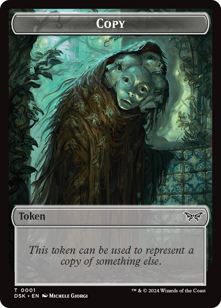 Treasure // Copy Double-Sided Token [Duskmourn: House of Horror Tokens] | Odin's Place