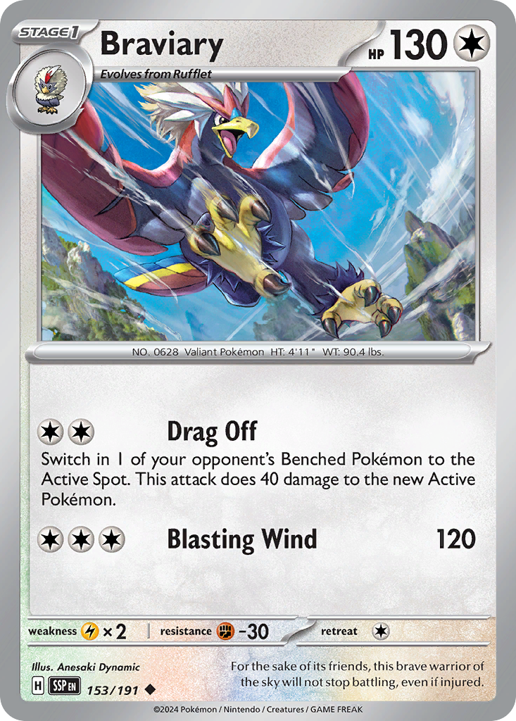 Braviary (153/191) [Scarlet & Violet: Surging Sparks] | Odin's Place