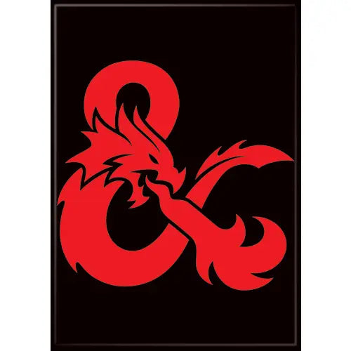 Dungeons & Dragons Dragon Ampersand Magnet 2.5" X 3.5" | Odin's Place