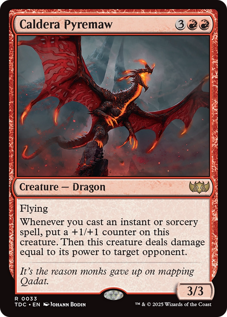 Caldera Pyremaw [Tarkir: Dragonstorm Commander] | Odin's Place