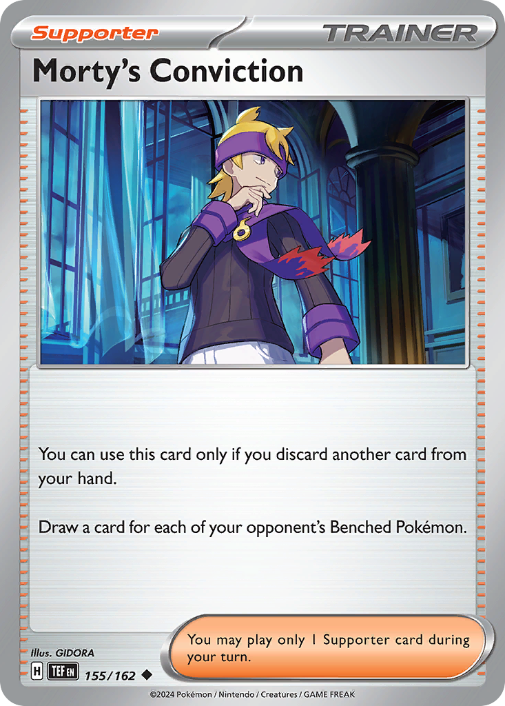 Morty's Conviction (155/162) [Scarlet & Violet: Temporal Forces] | Odin's Place