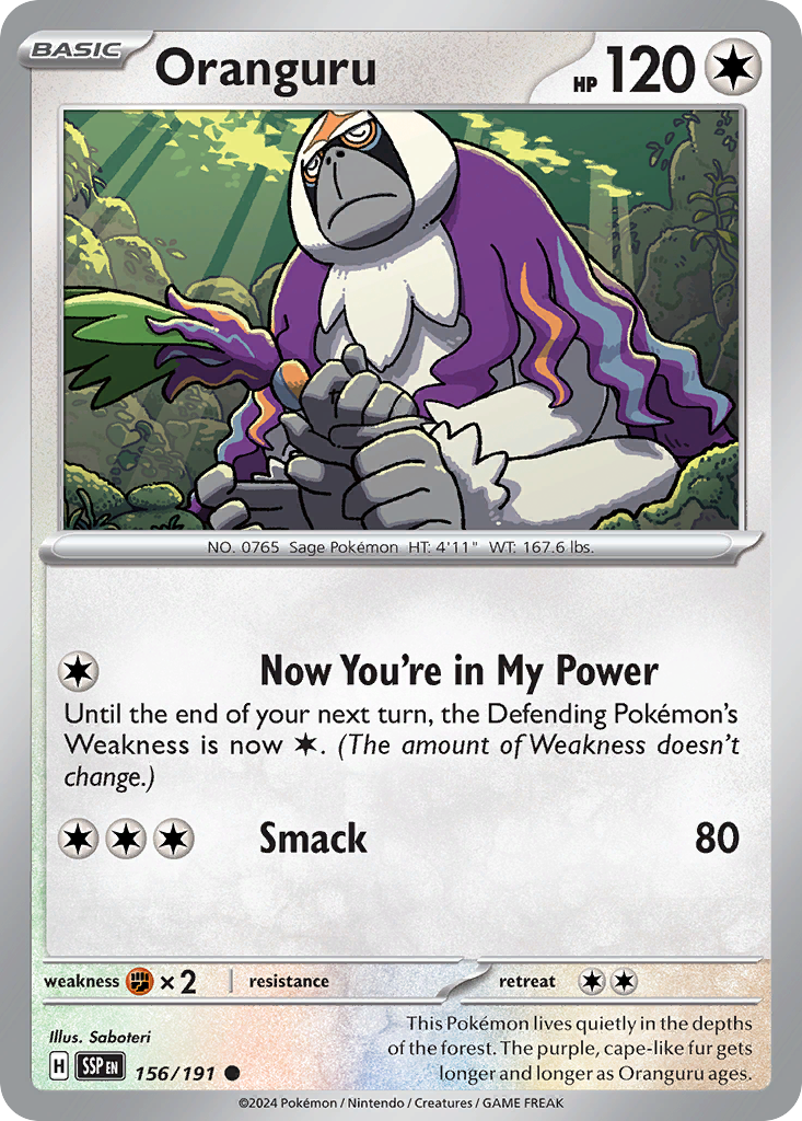 Oranguru (156/191) [Scarlet & Violet: Surging Sparks] | Odin's Place