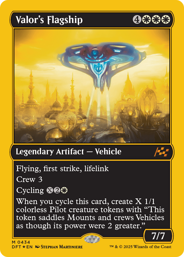 Valor's Flagship (First-Place Foil) [Aetherdrift] | Odin's Place