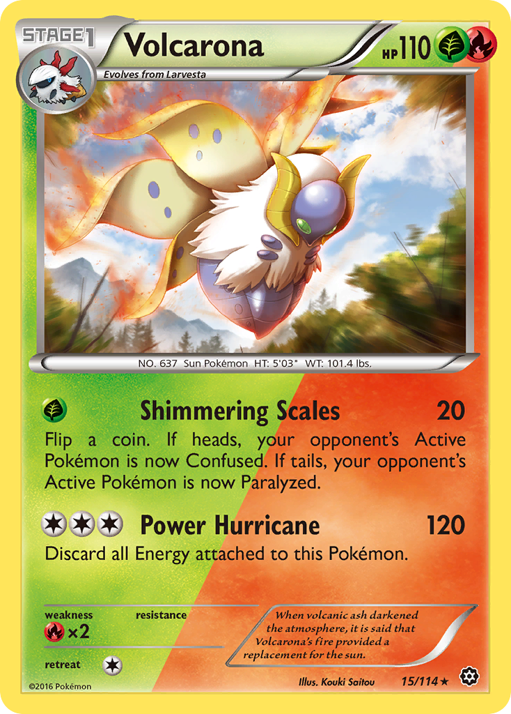 Volcarona (15/114) (League Promo 1st Place) [XY: Steam Siege] | Odin's Place