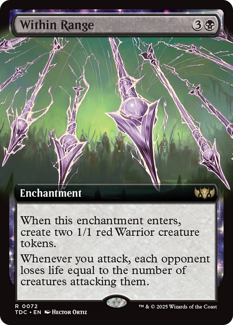 Within Range (Extended Art) [Tarkir: Dragonstorm Commander] | Odin's Place