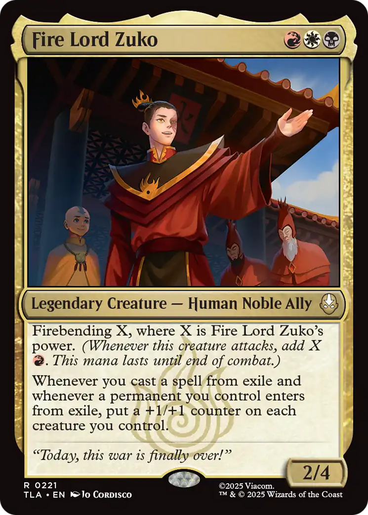 Fire Lord Zuko [Avatar: The Last Airbender] | Odin's Place