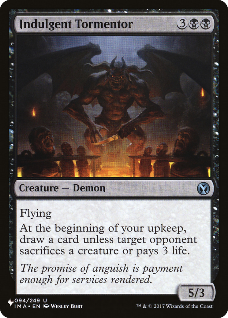 Indulgent Tormentor [The List] | Odin's Place