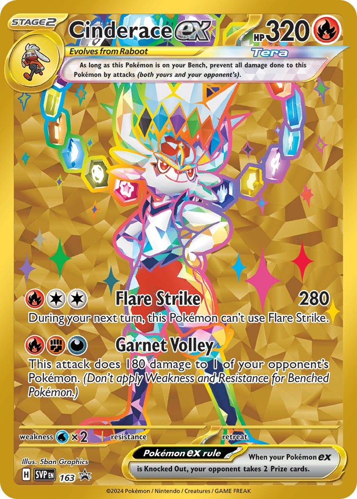 Cinderace ex (157/142) [Scarlet & Violet: Stellar Crown] | Odin's Place